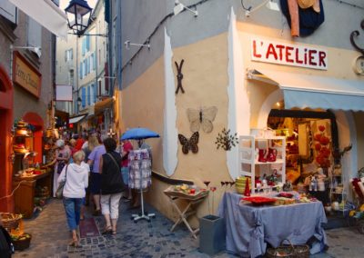 Dans les marchés du soir à Anduze